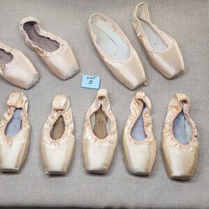 10 Used Pointe Shoes  Lot - Freed of London Grishko Capezio
